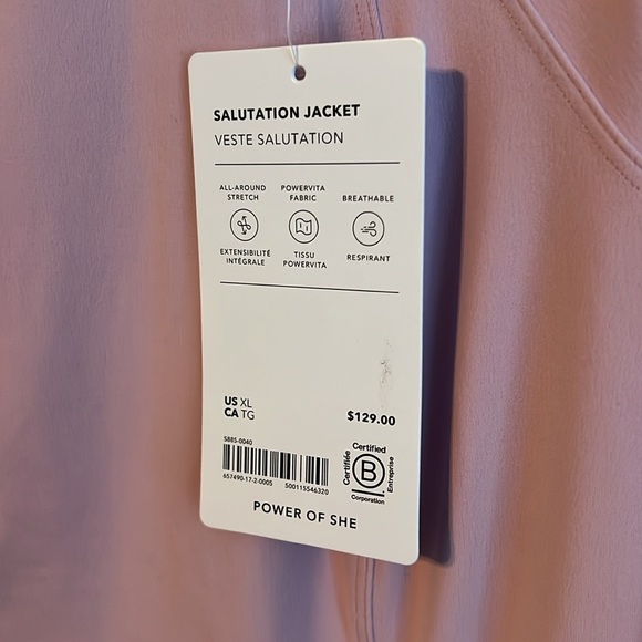 Athleta Salutation Jacket NWT - Picture 4 of 4